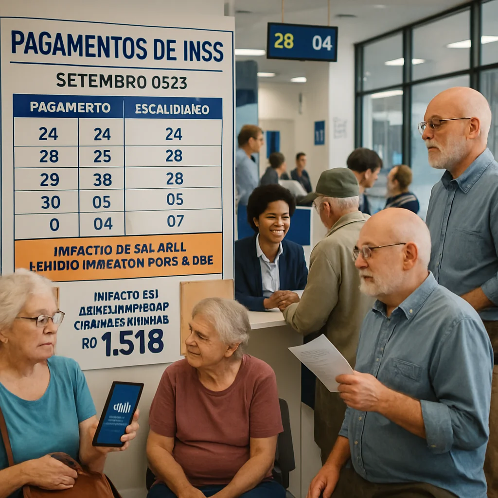 INSS inicia pagamentos a partir de 24/09/2025 com novo salário mínimo