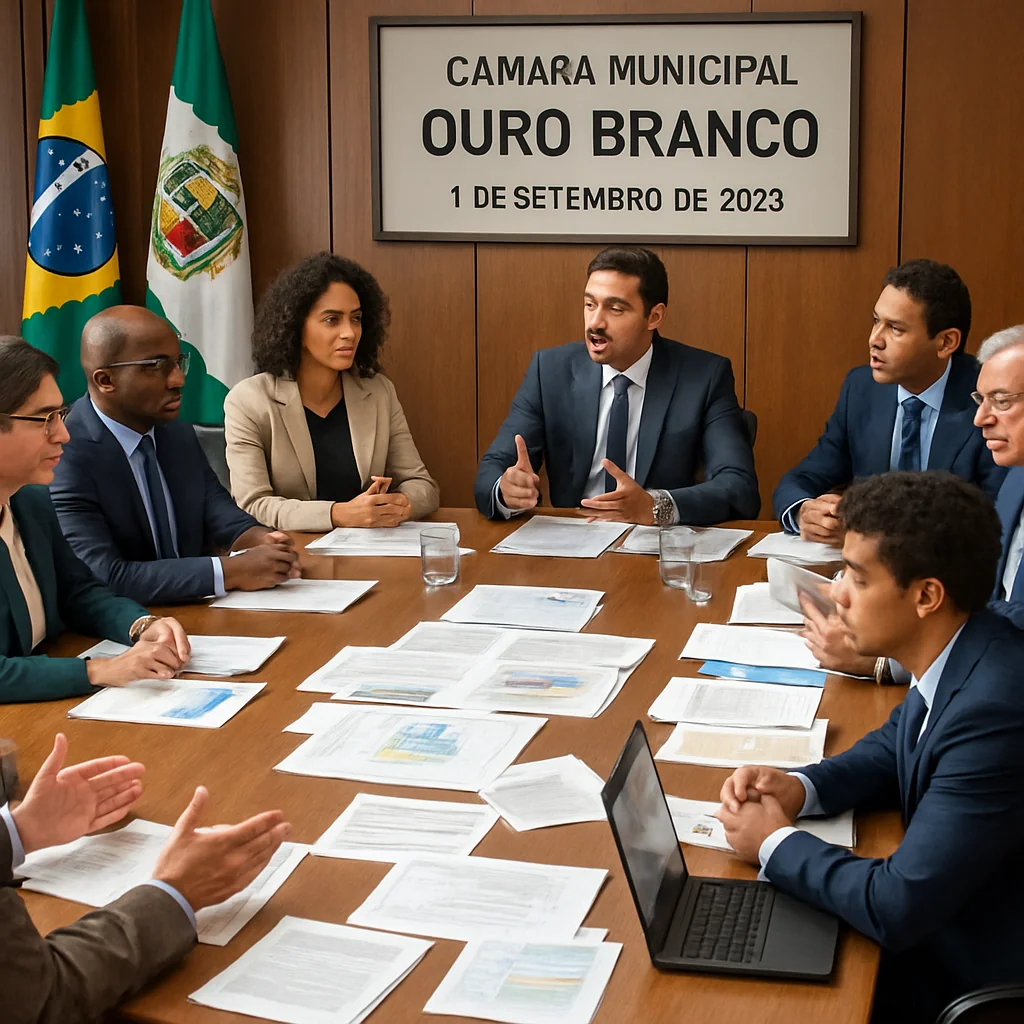 Por: Geovanna Lopes: Câmara de Ouro Branco aprova projetos para serviços e cultura