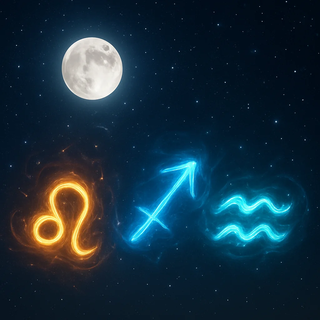 Influência Lunar: Semana Energizada para Leão, Sagitário e Aquário