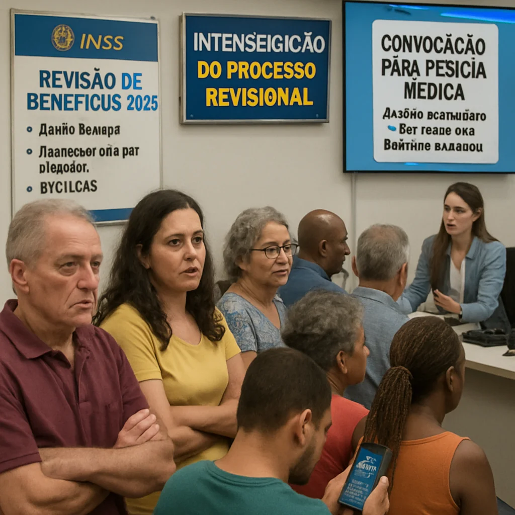 INSS intensifica pente-fino 2025 em auxílio-doença, aposentadoria e BPC