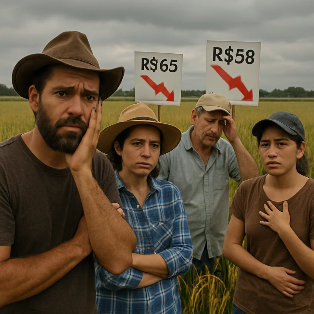 Preço do arroz em SC cai e produtores enfrentam prejuízos urgentes