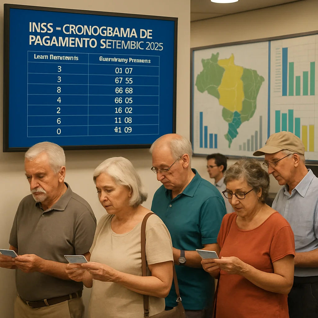 Pagamentos INSS setembro 2025: Cronograma mobiliza milhões de segurados