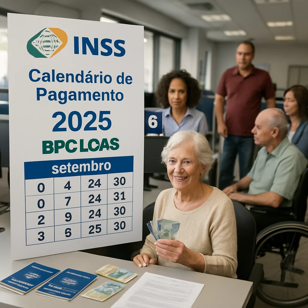 INSS divulga calendário de pagamentos do BPC LOAS setembro 2025