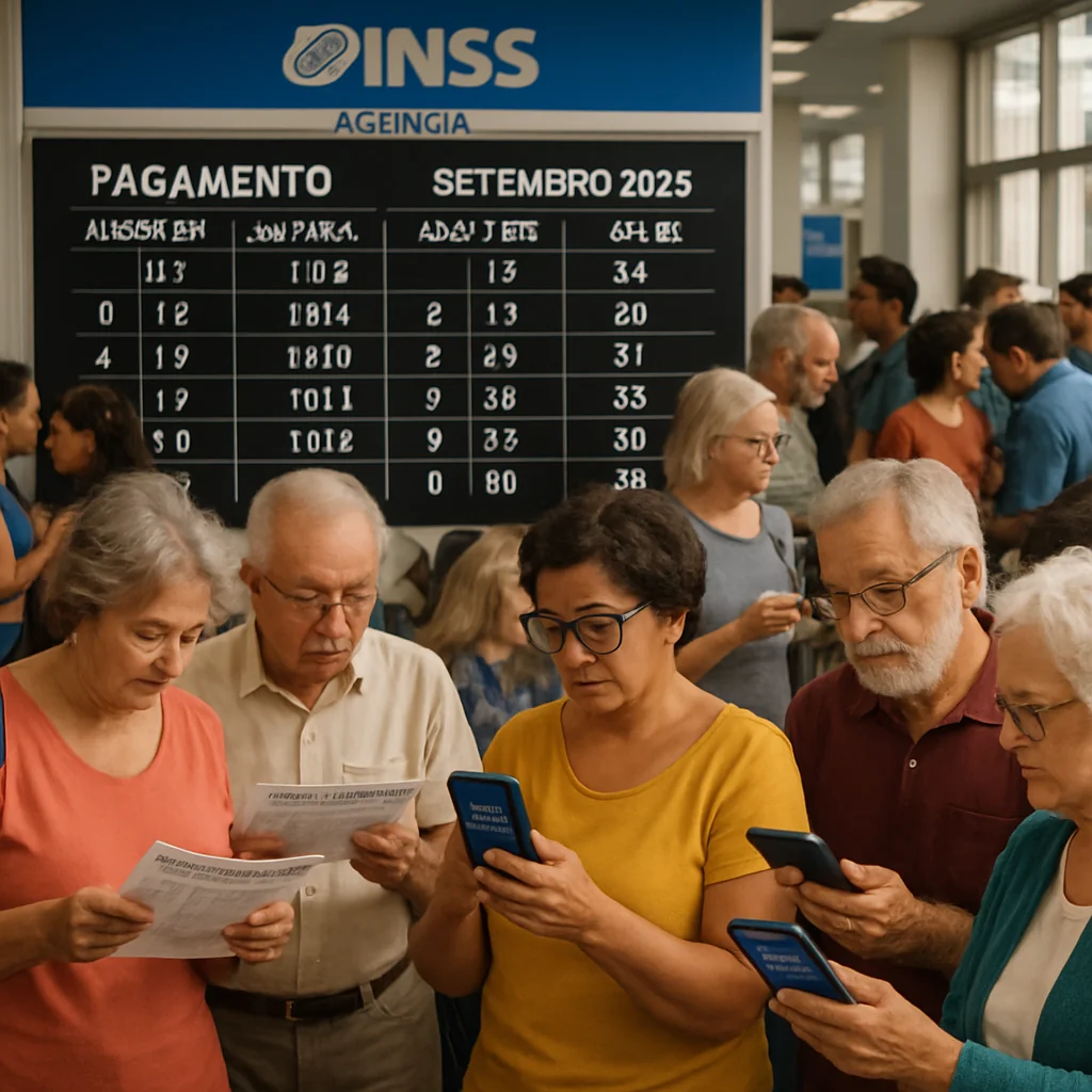 INSS inicia pagamentos de benefícios de setembro 2025 a partir de 24/09