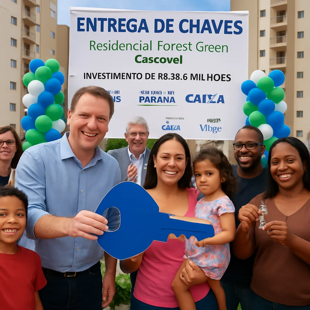Cohapar entrega 200 apartamentos no Residencial Forest Green em Cascavel