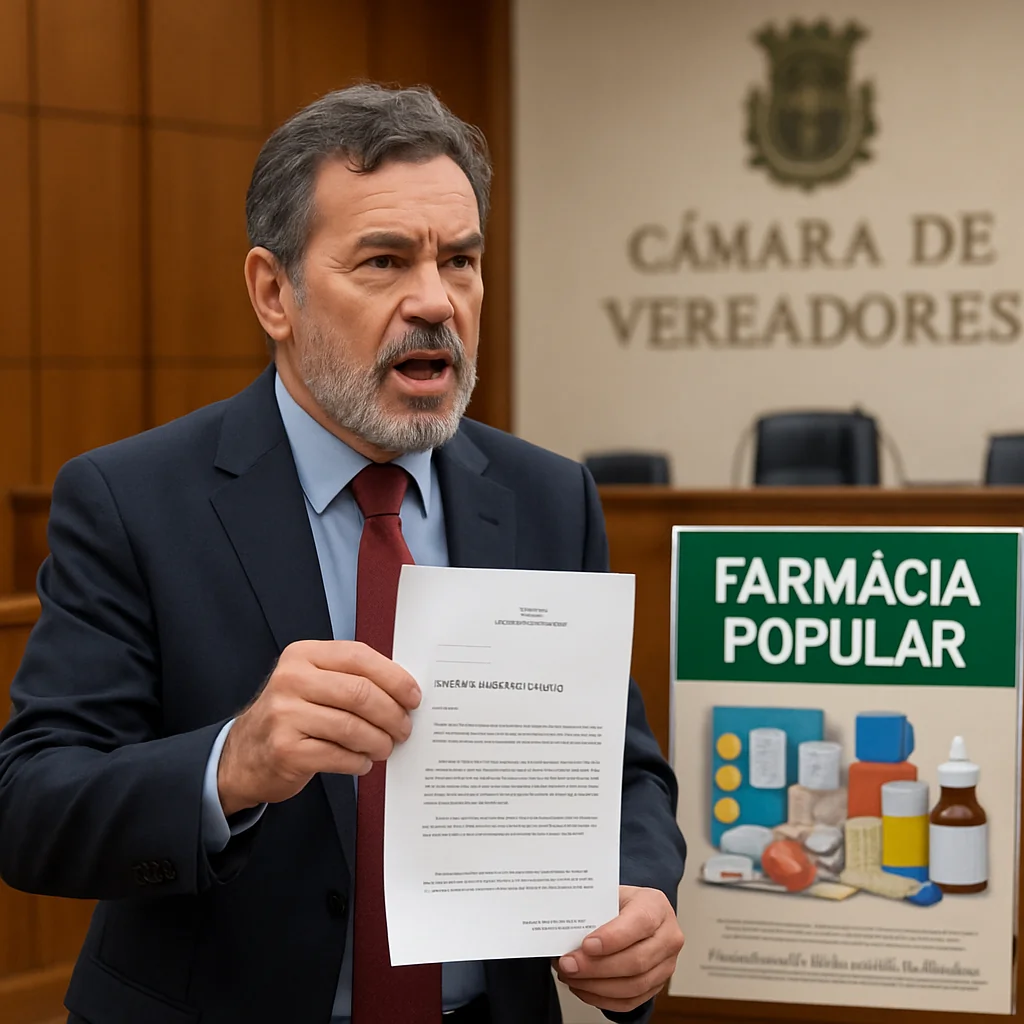 Vereador Esquerda Carneiro cobra cumprimento da Lei 6.706/2024 para farmácia 24h