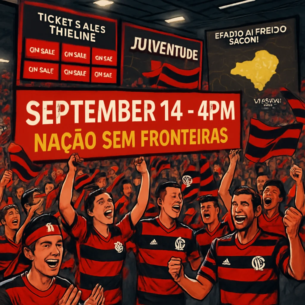 Mobilização da torcida do Flamengo para jogo contra o Juventude inicia nesta semana
